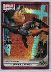 Captain America [Red Prism] #171 Marvel 2023 Upper Deck Platinum Prices