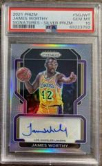 James Worthy [Silver Prizm] #SG-JWT Basketball Cards 2021 Panini Prizm Signatures Prices