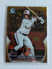 Jackson Holliday [Gold Sapphire] #BDC-118 Baseball Cards 2023 Bowman Draft Chrome Sapphire Prices