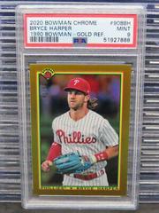 Bryce Harper [Gold Refractor] Baseball Cards 2020 Bowman Chrome 1990 Prices
