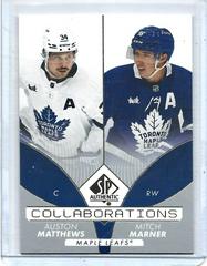 Auston Matthews, Mitch Marner Hockey Cards 2022 SP Authentic Collaborations Prices