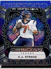 C.J. Stroud [Deep Sea Mojo Electric Etch] #3 Football Cards 2023 Panini Obsidian Supernova Prices