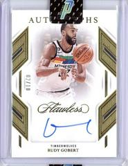 Rudy Gobert [Gold] #7 Basketball Cards 2022 Panini Flawless Autograph Prices