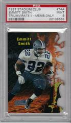 Emmitt Smith [Members Only] #T4a Football Cards 1997 Stadium Club Triumvirate II Prices