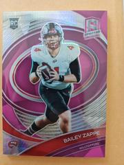 Bailey Zappe [Neon Pink] #86 Football Cards 2022 Panini Chronicles Draft Picks Spectra Prices
