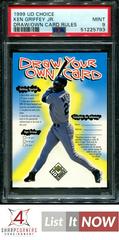 Ken Griffey Jr. [Draw Your Own Card Rules] Baseball Cards 1999 UD Choice Prices