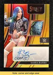 Sasha Banks [Gold Prizm] Wrestling Cards 2022 Panini Select WWE Autograph Memorabilia Prices