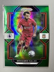 Mohamed Salah [Green] Soccer Cards 2022 Panini Prizm Premier League Prices