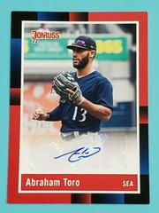 Abraham Toro [Red] #R88S-AT Baseball Cards 2022 Panini Donruss Retro 1988 Signatures Prices