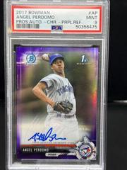 Angel Perdomo [Chrome Purple Refractor] Baseball Cards 2017 Bowman Prospect Autographs Prices