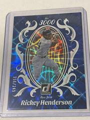 Rickey Henderson [Blue] #M3K-1 Baseball Cards 2023 Panini Donruss Mr. 3000 Prices