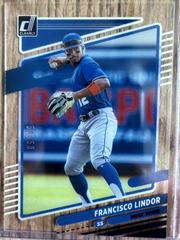 Francisco Lindor [Blue] #4 Baseball Cards 2021 Panini Chronicles Clearly Donruss Prices
