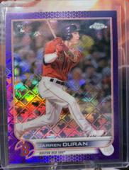 Jarren Duran [Purple] Baseball Cards 2022 Topps Chrome Logofractor Prices