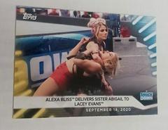 Alexa Bliss Delivers Sister Abigail to Lacey Evans [Gold] Wrestling Cards 2021 Topps WWE Women's Division Prices