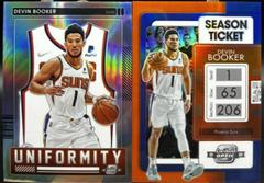 Devin Booker [Blue Ice] Basketball Cards 2021 Panini Contenders Optic Uniformity Prices