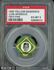 Luis Aparicio Baseball Cards 1956 Yellow Basepath PM15 Pins Prices