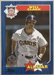 Will Clark [Blue] Baseball Cards 2022 Topps 1987 All Stars Prices