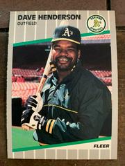 Dave Henderson #10 Baseball Cards 1989 Fleer Prices