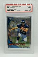 Tim Tebow [Leaping Pose] #C100 Football Cards 2010 Topps Chrome Prices