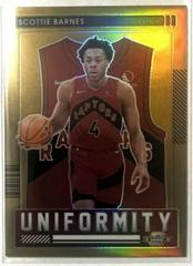 Scottie Barnes [Gold] #29 Basketball Cards 2021 Panini Contenders Optic Uniformity Prices