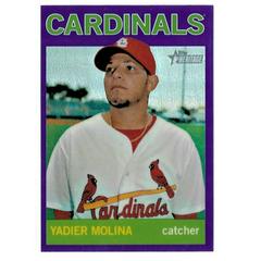Yadier Molina [Purple Refractor] #HC4 Baseball Cards 2013 Topps Heritage Chrome Prices