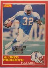 Alonzo Highsmith Football Cards 1989 Panini Score Prices