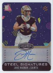 Jake Haener [Arcade Mode] #RSSJHA Football Cards 2023 Panini Plates and Patches Rookie Steel Signatures Prices