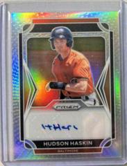Hudson Haskin #17 Baseball Cards 2021 Panini Prizm Draft Picks Autographs Prices