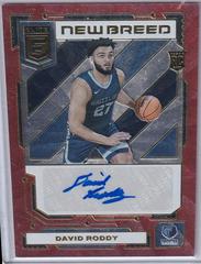 David Roddy [Red] #NB-DVR Basketball Cards 2022 Panini Donruss Elite New Breed Autographs Prices