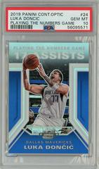 Luka Doncic #24 Basketball Cards 2019 Panini Contenders Optic Playing the Numbers Game Prices