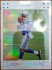 Calvin Johnson [White Refractor] #TC200 Football Cards 2007 Topps Chrome Prices