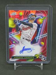 Andres Gimenez [Red Flare] Baseball Cards 2023 Topps Cosmic Chrome Autographs Prices
