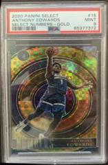 Anthony Edwards [Gold] Basketball Cards 2020 Panini Select Numbers Prices