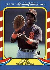 Tony Gwynn #19 Baseball Cards 1987 Fleer Limited Edition Prices
