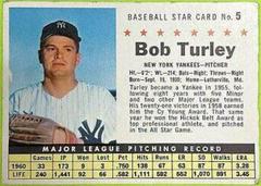 Bob Turley [Hand Cut] #5 Baseball Cards 1961 Post Cereal Prices