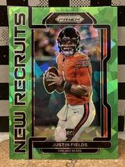 Justin Fields [Green Ice Prizm] #NR-4 Football Cards 2021 Panini Prizm New Recruits Prices