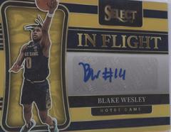 Blake Wesley [Gold] Basketball Cards 2022 Panini Chronicles Draft Picks In Flight Signatures Prices