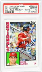 Bryce Harper Baseball Cards 2012 Topps Archives Fan Favorite Autographs Prices
