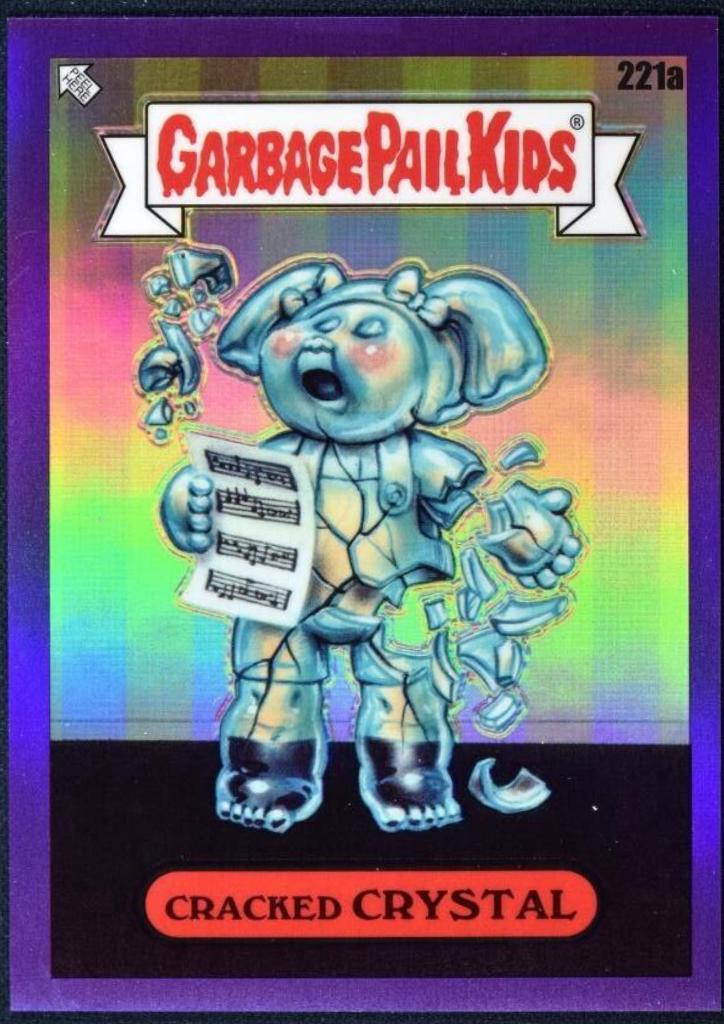 Cracked CRYSTAL [Purple] #221a 2023 Garbage Pail Kids Chrome