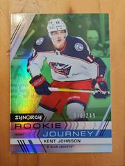 Kent Johnson [Green] #RJ-2 Hockey Cards 2022 Upper Deck Synergy Rookie Journey Away Prices