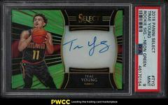 Trae Young [Neon Green] Basketball Cards 2018 Panini Select Rookie Signatures Prices