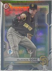 MacKenzie Gore [Black Foil] Baseball Cards 2021 Bowman 1st Edition Prices