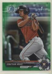 Jonathan Arauz [Green Refractor] #BCP155 Baseball Cards 2017 Bowman Chrome Prospects Prices