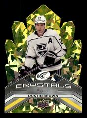 Dustin Brown [Yellow] #IC-24 Hockey Cards 2021 Upper Deck Ice Crystals Prices