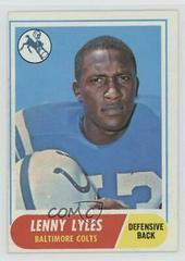 Lenny Lyles #213 Football Cards 1968 Topps Prices