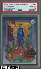 Luka Doncic #11 Basketball Cards 2018 Panini Cornerstones Downtown Prices