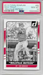 Mike Trout [Millville Meteor] #83 Baseball Cards 2016 Panini Donruss Prices