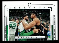 Giannis Antetokounmpo, Jayson Tatum #2 Basketball Cards 2022 Panini Photogenic Respect Prices