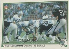 Seattle Seahawks [Calling the Signals] #51 Football Cards 1983 Fleer Team Action Prices