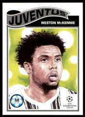 Weston McKennie Soccer Cards 2020 Topps Living UEFA Champions League Prices